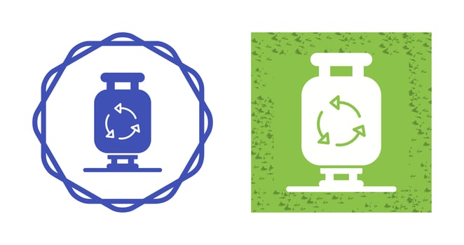 Gas Cylinder Vector Icon