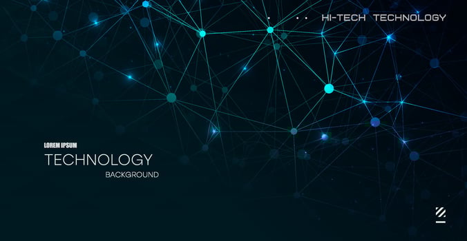 Abstract internet technology. World network connection map of the future global business. Futuristic background, high communication technology concept. vector