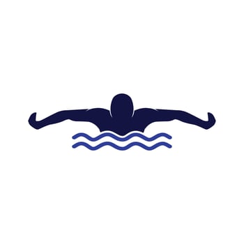 Swimming vector Logo icon