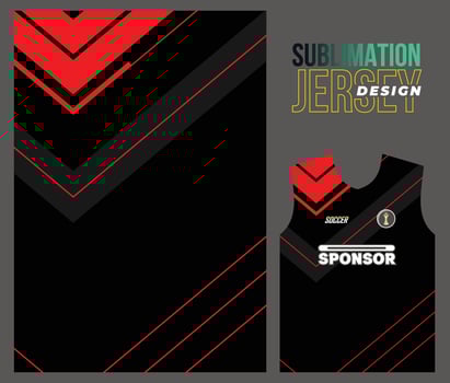 Vector jersey sports design for racing cycling football gaming motocross