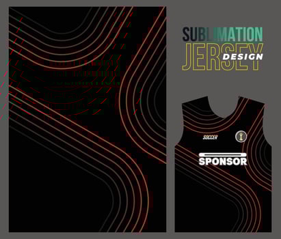 Vector jersey sports design for racing cycling football gaming motocross