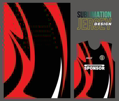 Vector jersey sports design for racing cycling football gaming motocross