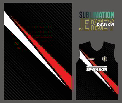 Vector jersey sports design for racing cycling football gaming motocross