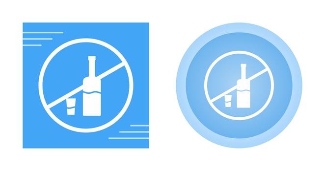 No Drinks Vector Icon