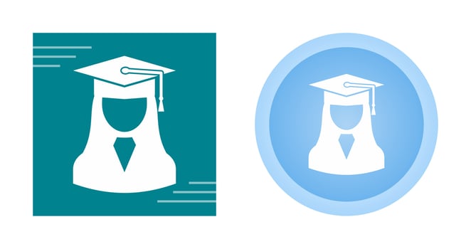 Female Student Vector Icon