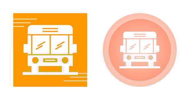 School bus Vector Icon