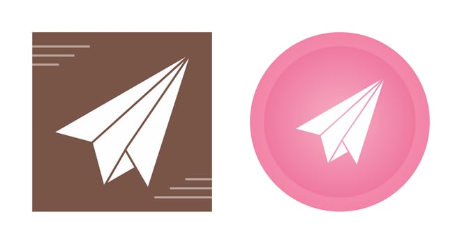 Paper Plane Vector Icon