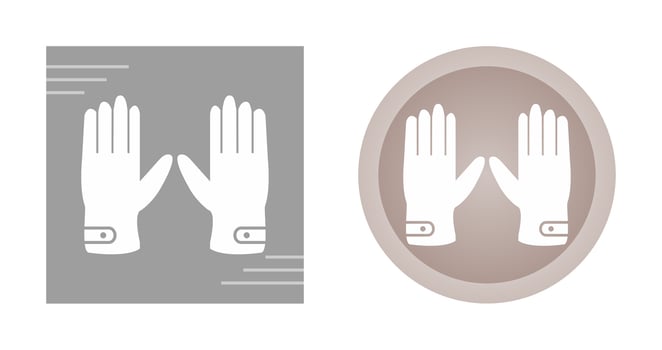 Leather Gloves Vector Icon
