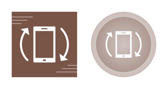 Auto rotation Vector Icon