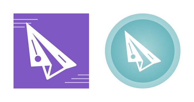 Paper Plane Vector Icon