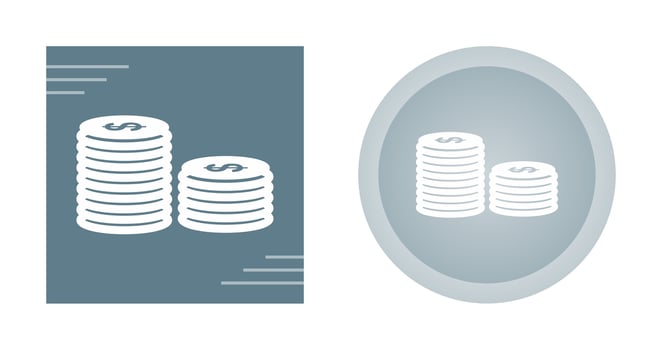 Stack of Coins Vector Icon