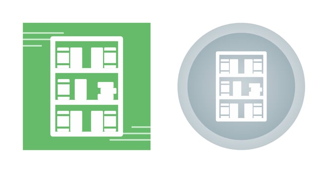 Book Shelf Vector Icon