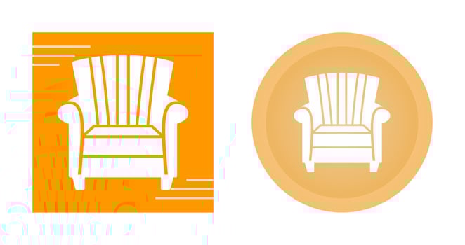 Single Sofa Vector Icon
