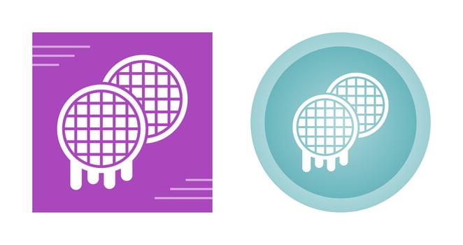 Waffle Vector Icon