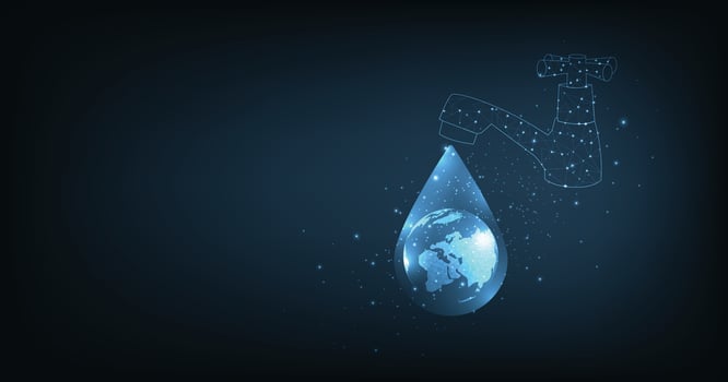 Vector illustration of World water day.