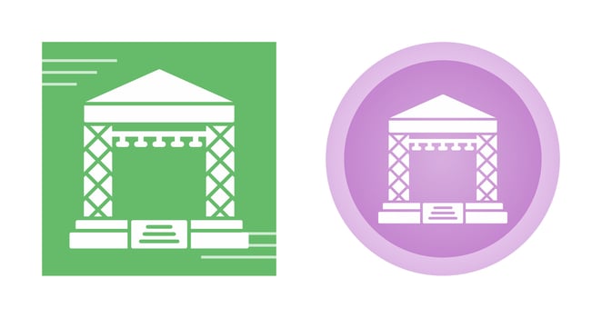 Stage Vector Icon