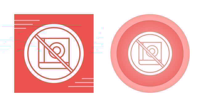 No Education Vector Icon