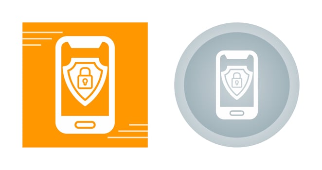 Mobile Security Vector Icon