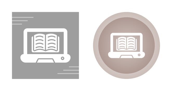 Online Learning Vector Icon