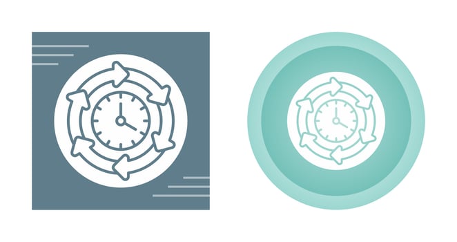 Processing Time Vector Icon