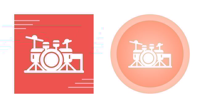 Drum Set Vector Icon