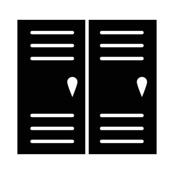 Locker Vector Glyph Icon For Personal And Commercial Use.
