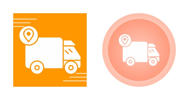 Shipping Van Vector Icon