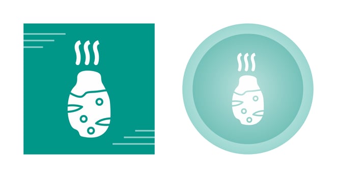 Roasted Potato Vector Icon