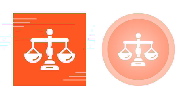 Justice Scale Vector Icon