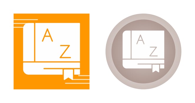 Dictionary Vector Icon