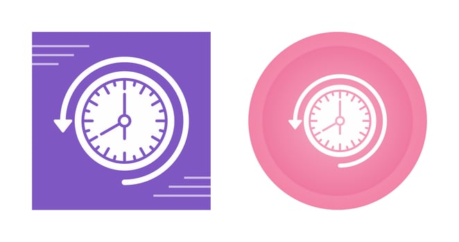 Past Time Vector Icon
