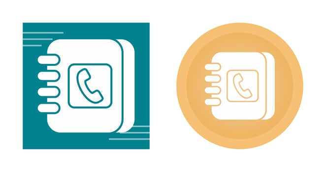 Address Book Vector Icon