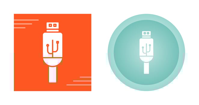 Usb Cable Vector Icon