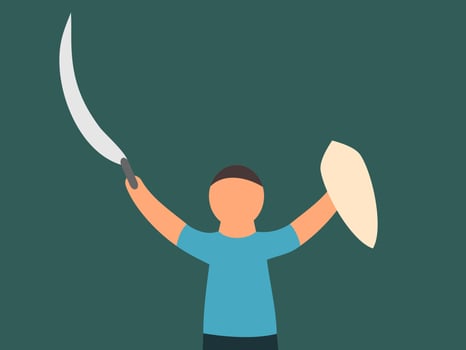 war vector illustration flat design