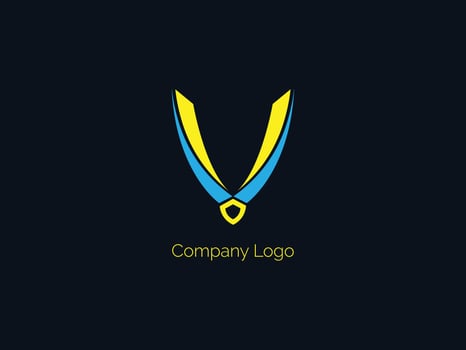 V company logo vector