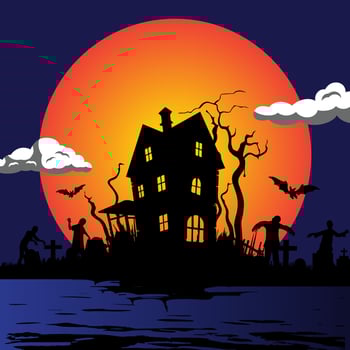 Halloween party illustration vector