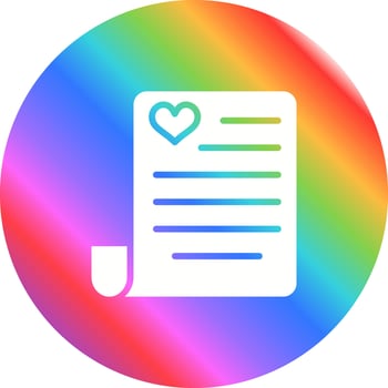 Love poem Vector Icon