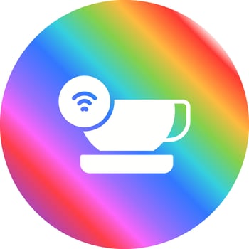 Smart Coffee Mug Vector Icon