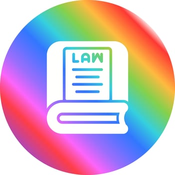 Law Book Vector Icon