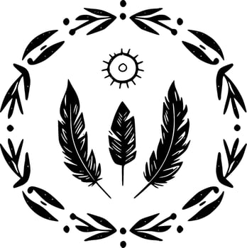 Boho, Minimalist and Simple Silhouette - Vector illustration