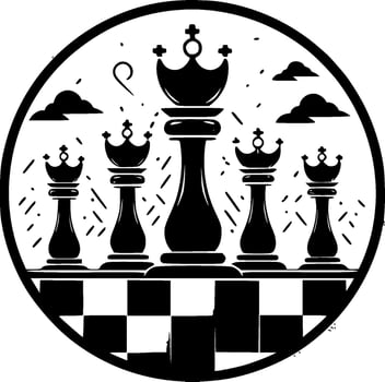 Chess - High Quality Vector Logo - Vector illustration ideal for T-shirt graphic