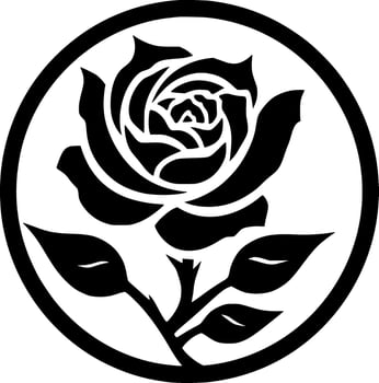 Flower, Minimalist and Simple Silhouette - Vector illustration