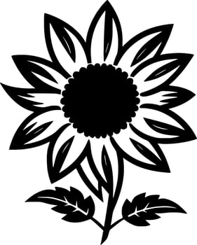 Flower - Minimalist and Flat Logo - Vector illustration