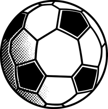 Football, Minimalist and Simple Silhouette - Vector illustration