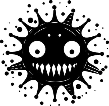 Horror, Minimalist and Simple Silhouette - Vector illustration