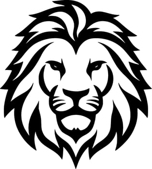 Lion - Minimalist and Flat Logo - Vector illustration