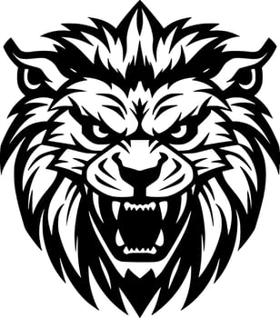 Lion - Minimalist and Flat Logo - Vector illustration