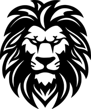 Lion - Minimalist and Flat Logo - Vector illustration