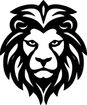 Lion, Minimalist and Simple Silhouette - Vector illustration