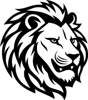Lion - Minimalist and Flat Logo - Vector illustration